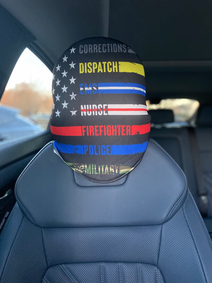 First Responders Support - Car Headrest Cover