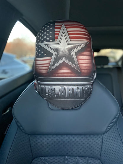 Military Branches - Army - Car Headrest Cover