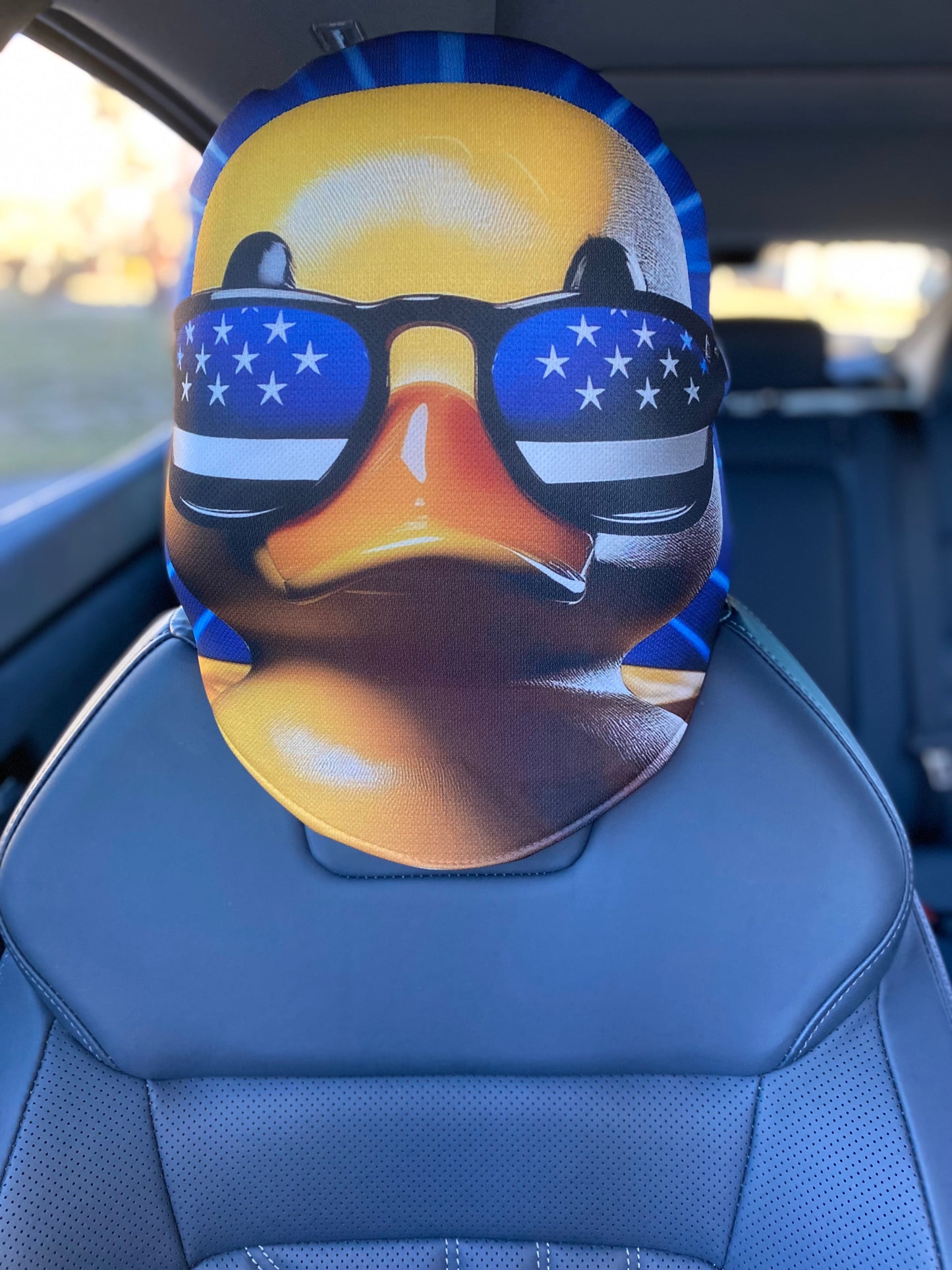 Duck - Police Support - Car Headrest Cover