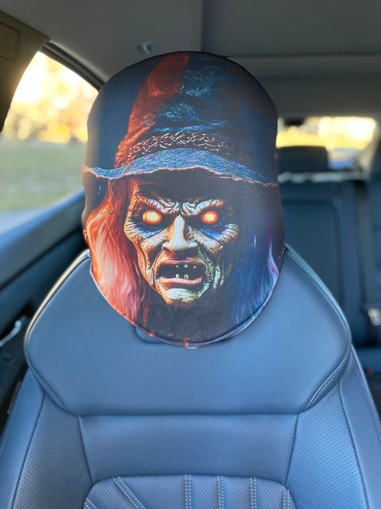 Swamp Witch - Car Headrest Cover