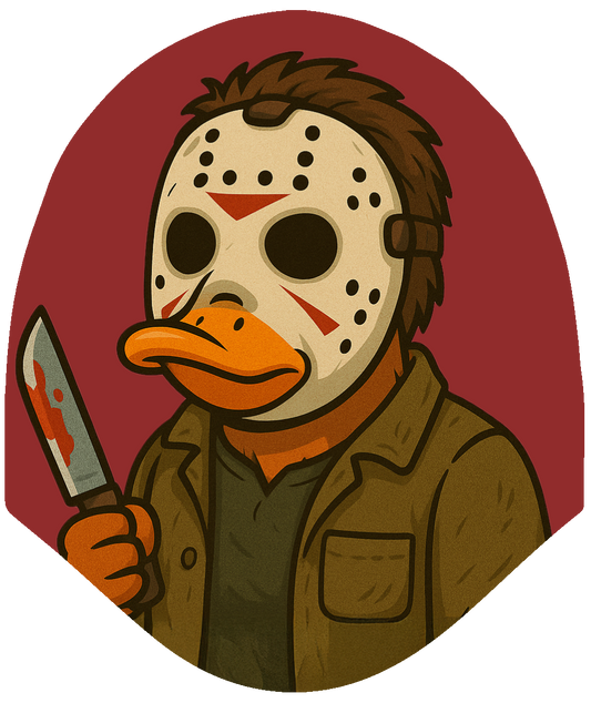 Halloween - Jason Inspired Duck Car Headrest Cover by HeadzRest