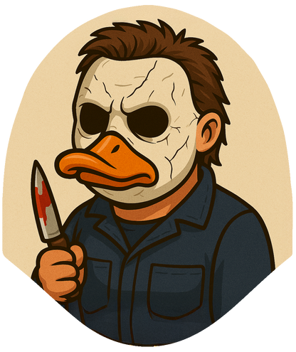 Halloween - Michael Myers Inspired Duck Car Headrest Cover by HeadzRest