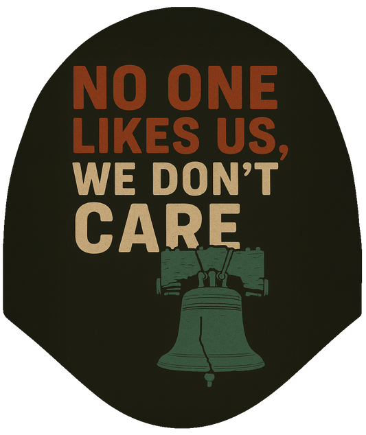 No One Likes Us – Liberty Bell Car Headrest Cover by HeadzRest