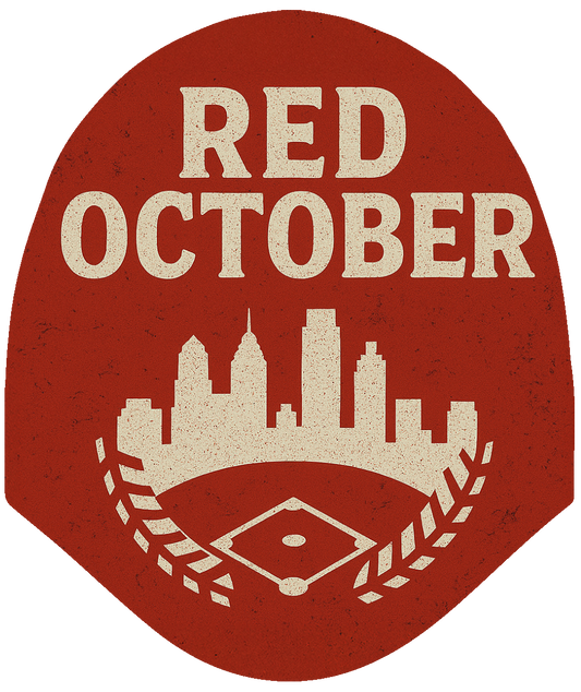 Red October – Baseball Skyline Car Headrest Cover by HeadzRest