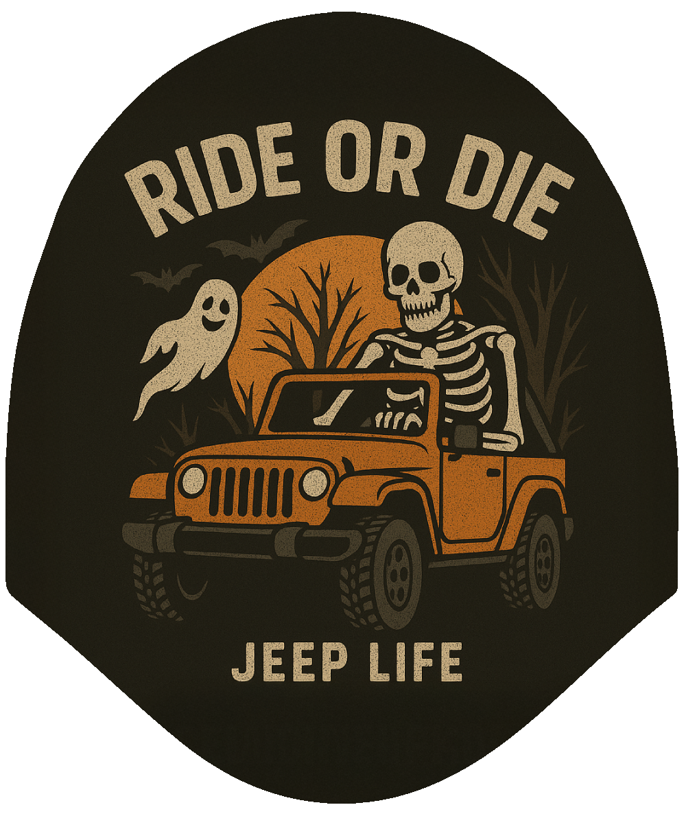 Ride or Die – Jeep Life Car Headrest Cover by HeadzRest