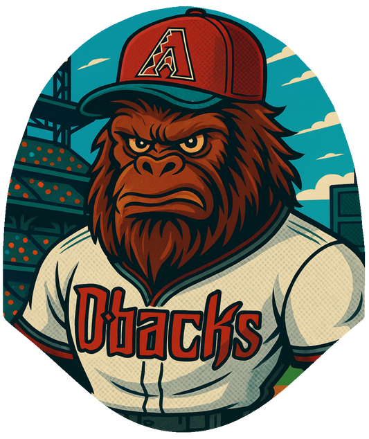 MLB - D-backs Sasquatch Car Headrest Cover by HeadzRest
