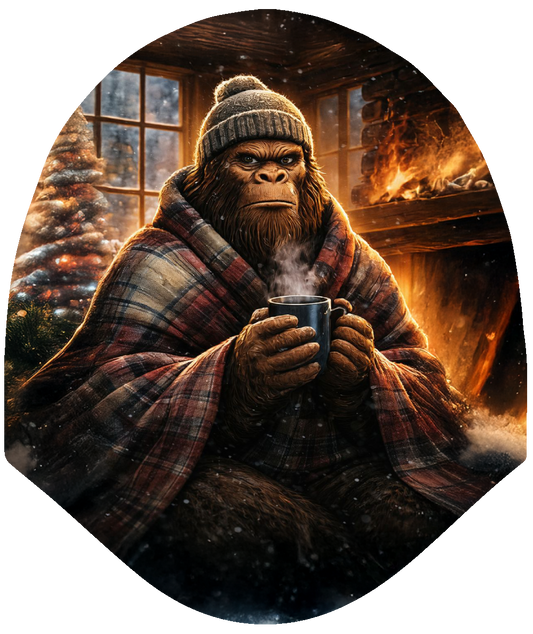 Sasquatch Season – Cozy Cabin Car Headrest Cover by HeadzRest