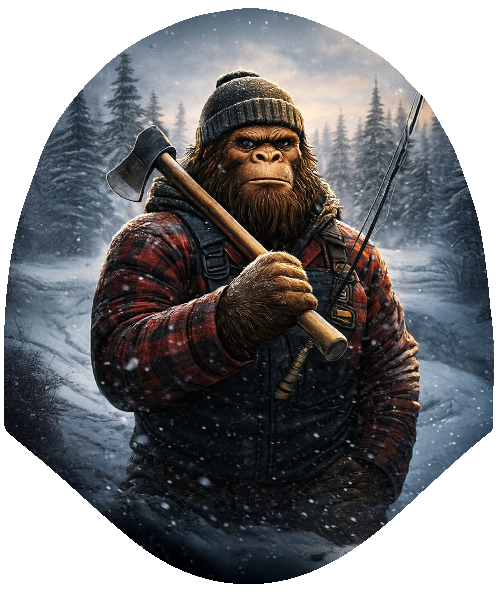 Sasquatch Season – Lumberjack Legend Car Headrest Cover by HeadzRest