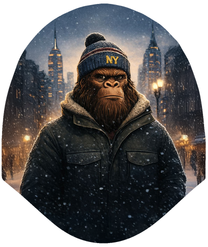Sasquatch Season – New York City Legend Car Headrest Cover by HeadzRest