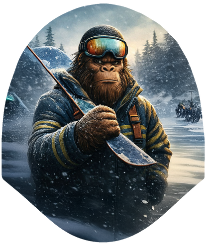 Sasquatch Season – Alpine Shredder Car Headrest Cover by HeadzRest