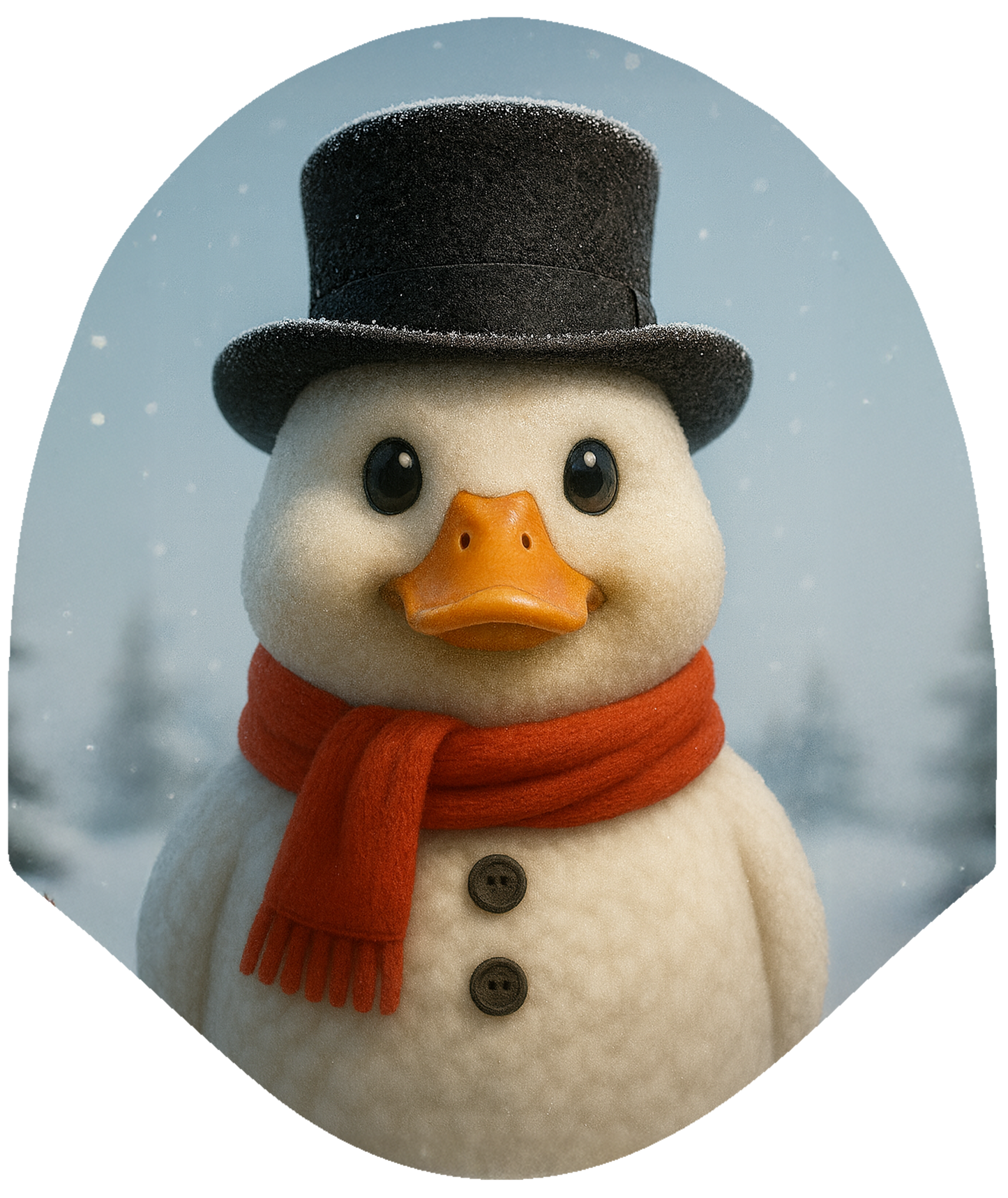 Holiday Duck - Frosty Quack Snowman Car Headrest Cover by HeadzRest