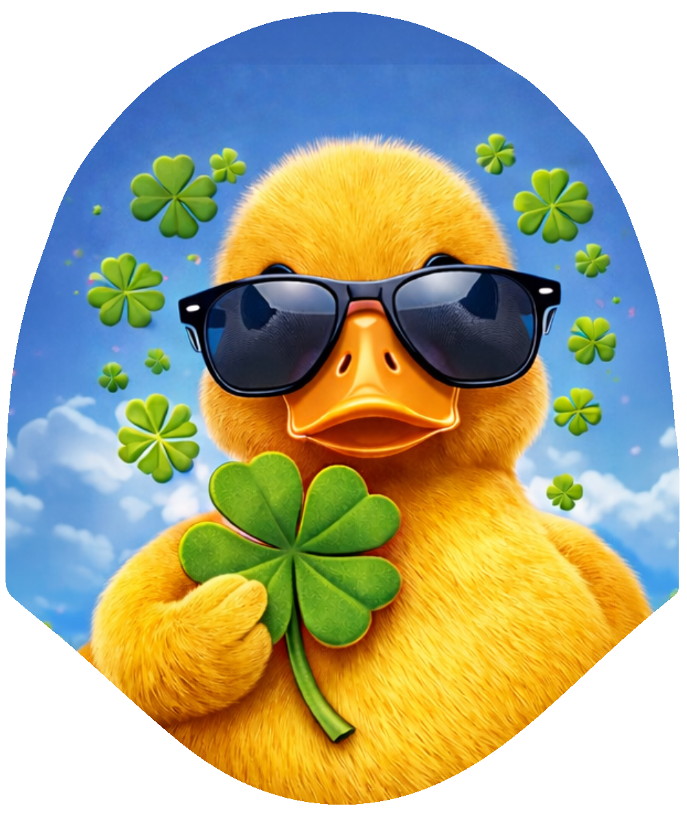 Duck St. Patty – Lucky Charm Car Headrest Cover by HeadzRest