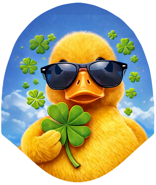Duck St. Patty – Lucky Charm Car Headrest Cover by HeadzRest
