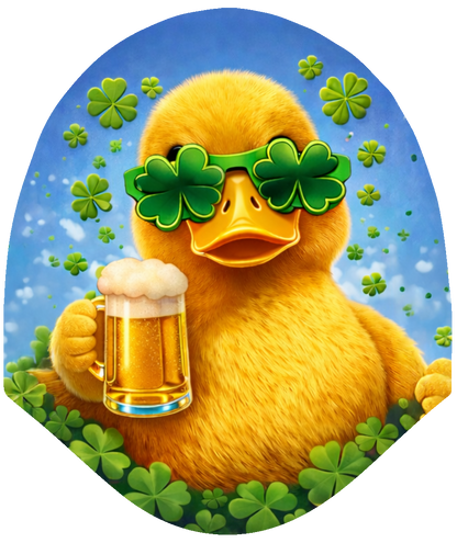 Duck St. Patty – Cheers & Clover Car Headrest Cover by HeadzRest