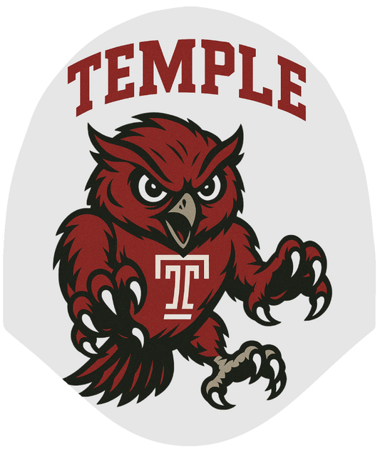College - Temple Owls Car Headrest Cover by HeadzRest