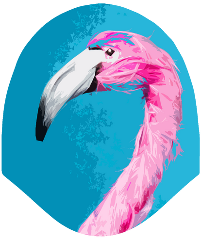 Flamingo - Car Headrest Cover